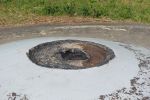 PICTURES/Belgium - Fort Eban-Emael/t_Gun Turreet Bomb Damage.JPG